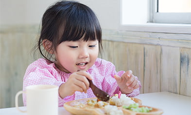 顎が細くなる食生活のため イメージ